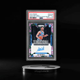 2024 Panini Prizm Sensational Signatures Lotus Flower Prizm Ajay Mitchell #SS-AJM 13/18 PSA 10