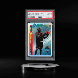 1996 Topps Mystery Finest Super Team NBA Finals Refractor Michael Jordan #M14 PSA 8 NM-MT