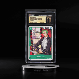 2022 One Piece Japanese Paramount War Roronoa Zoro #OP02-043 CGC 10 PRISTINE