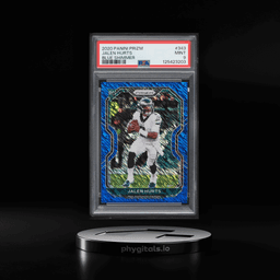 2020 Panini Prizm Blue Shimmer Jalen Hurts ROOKIE /25 #343 PSA 9 MINT