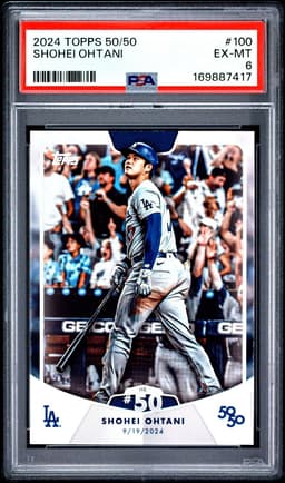 2024 SHOHEI OHTANI #100 TOPPS 50/50 PSA 6.0