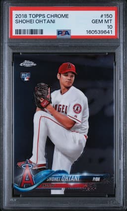2018 SHOHEI OHTANI #150 TOPPS CHROME PSA 10.0