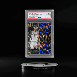 2023 Panini Select Premier Level Blue Tectonic Victor Wembanyama #121 92/99 PSA 10