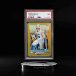 2024 Panini Prizm Deca Gold Ladd McConkey ROOKIE 10/10 #181 PSA 9 MINT