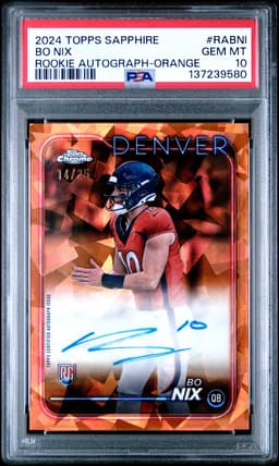 2024 BO NIX TOPPS SAPPHIRE ORANGE PSA 10.0