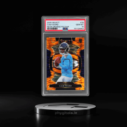 2025 Panini Select Concourse Neon Orange Pulsar Cam Ward #26 4/7 PSA 10