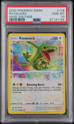 2020 Rayquaza #138 Vivid Voltage PSA 10.0