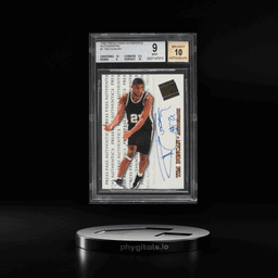 1998 Press Pass Authentics Tim Duncan AUTO #1 BGS 9 MINT