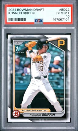 2024 KONNOR GRIFFIN BOWMAN DRAFT PSA 10.0