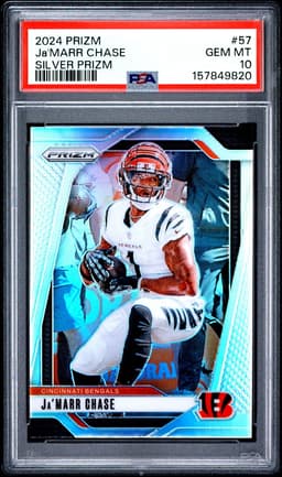 2024 Panini Prizm #57 Ja'Marr Chase Silver PSA 10