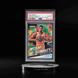 2023 Panini Prizm Instant Impact Silver Brandon Miller ROOKIE #4 PSA 10 GEM MINT