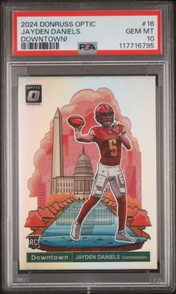 2024 Jayden Daniels #16 Donruss Optic Downtown PSA 10.0