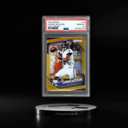 2025 Panini Prizm Gold Prizm Lamar Jackson #78 8/10 PSA 10