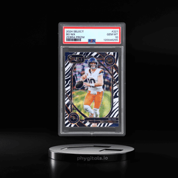 2024 Panini Select Club Level Zebra Prizm Bo Nix #221 PSA 10