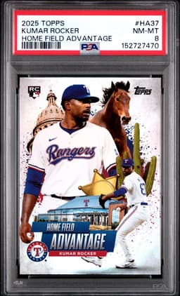 2025 KUMAR ROCKER #HA37 TOPPS HOME FIELD ADVANTAGE PSA 8.0