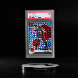2021 Panini Mosaic Reactive Blue Mosaic Tom Brady #201 PSA 9