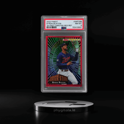 2022 Topps Finest 1994 Cornerstones Red Refractor Byron Buxton #94FCBB 2/5 PSA 8