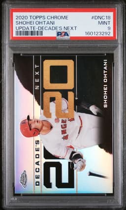 2020 Shohei Ohtani #DNC-18 Topps Chrome Update Decade's Next PSA 9.0