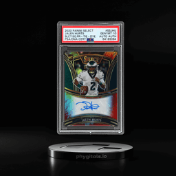 2020 Panini Select Signature Tie Dye Prizm Jalen Hurts #22 9/15 PSA 10