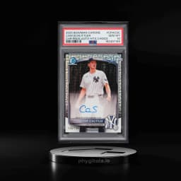 2025 Bowman Chrome HTA Choice Cam Schlittler PROSPECT AUTO /150 #CPA-CSC PSA 10 GEM MINT