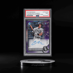 2022 Bowman Chrome Purple Refractor Colson Montgomery PROSPECT AUTO /250 PSA 9 MINT