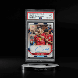 2021 Topps Chrome FC Red Bull Salzburg Refractor Luka Sucic ROOKIE AUTO /49 #LS PSA 9 MINT