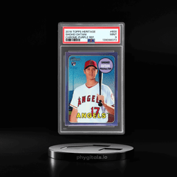 2018 Topps Heritage Chrome Purple Refractor Shohei Ohtani #THC-600 PSA 9