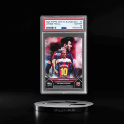 2025 Topps Now Fc Barcelona Lamine Yamal #002 /76476 PSA 10