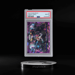 2020 Panini Prizm Purple Ice Prizm LeBron James #1 48/175 PSA 8