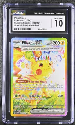 2024 Surging Sparks #238 Pikachu ex CGC 10