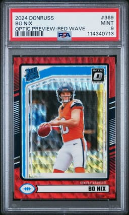 2024 BO NIX #369 DONRUSS OPTIC PREVIEW-RED WAVE PSA 9.0