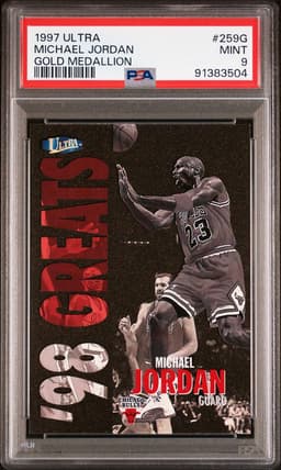1997 Michael Jordan #259G Ultra Gold Medallion PSA 9.0