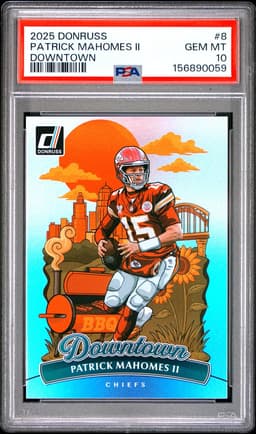 2025 Patrick Mahomes II #8 Donruss Downtown PSA 10.0