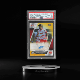 2021 Topps Chrome Bundesliga Autograph Gold Refractor Sidney Raebiger #BCASR 34/50 PSA 10