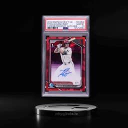2024 Bowman Chrome Draft Sapphire Edition Red Ryan Waldschmidt PROSPECT AUTO /5 #CPARW PSA 10