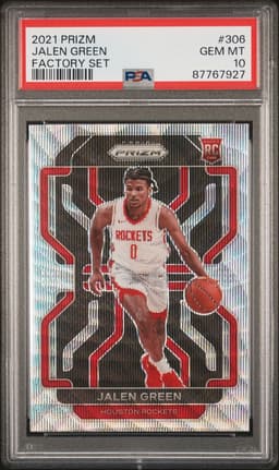 2021 Jalen Green #306 Prizm Premium Set Prizm PSA 10.0
