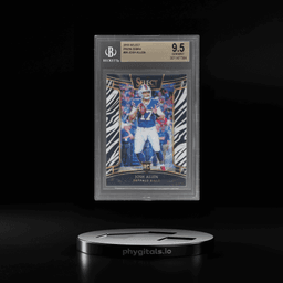 2018 Panini Select Concourse Zebra Prizm Josh Allen #24 BGS 9.5
