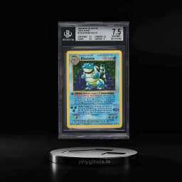 1999 Pokemon Base Set Shadowless 1st Ed Thick Stamp Holo Blastoise #2 BGS 7.5