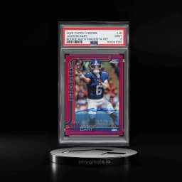 2025 Topps Chrome Magenta Refractor Jaxson Dart ROOKIE AUTO /399 #RA-JD PSA 9 MINT
