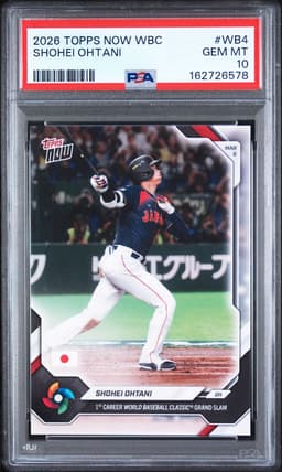 2026 Shohei Ohtani #WB4 Topps Now WBC PSA 10.0