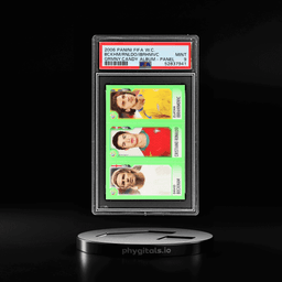2006 Panini Candy World Cup Mini Sticker Panel Cristiano Ronaldo/David Beckham/Zlatan Ibrahimovic PSA 9