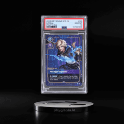 2026 Riftbound League of Legends Spiritforged Plated Legends Prodigal Explorer Metal Prize Wall Ezreal #199 PSA 10