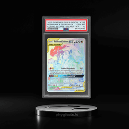 2019 Pokemon Sun and Moon Cosmic Eclipse Secret Rare Reshiram/Zekrom Gx #259 PSA 10