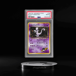 1999 Pokemon Gym 2 Challenge From the Darkness Japanese Holo Rocket's Mewtwo #150 PSA 8