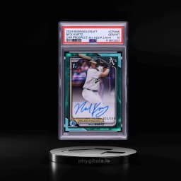 2024 Bowman Chrome Aqua Lava Nick Kurtz PROSPECT AUTO /199 #CPANK PSA 10 GEM MINT