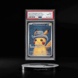 2023 Pokemon Scarlet & Violet Promo Van Gogh Full Art Pikachu Grey Felt Hat #85 PSA 10 GEM MINT