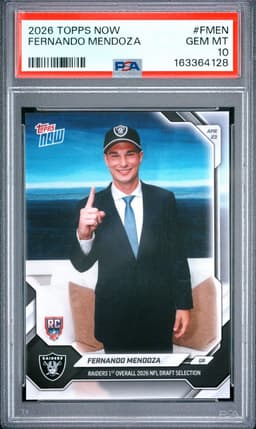 2026 Fernando Mendoza #- Topps Now PSA 10.0
