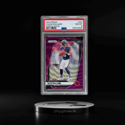 2024 Panini Prizm Purple Wave Prizm Caleb Williams #301 97/99 PSA 8
