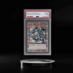 2025 Yu Gi Oh 25th Anniversary Ukiyo E Japanese Framed Stamp Set Blue Eyes White Dragon #NYC1JP001 PSA 9