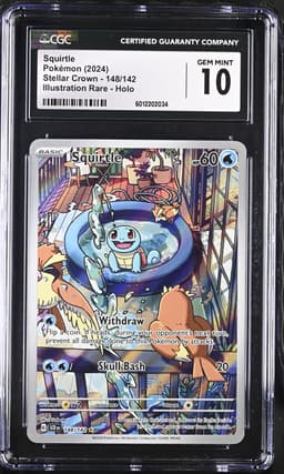 2024 Stellar Crown #148 Squirtle CGC 10
